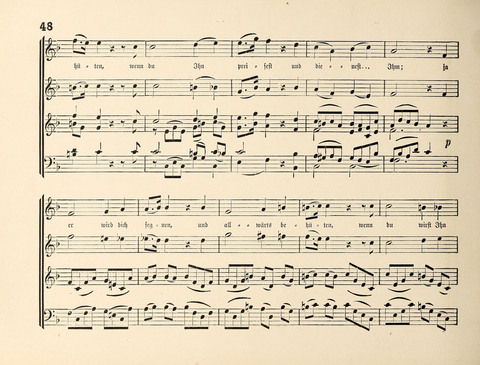 Polyhymnia: Sammlung christlich-religiöser Gesänge, für Gemischten Kirchen-Chor page 48