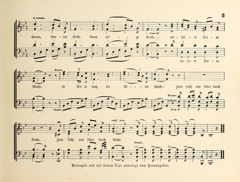 Polyhymnia: Sammlung christlich-religiöser Gesänge, für Gemischten Kirchen-Chor page 5