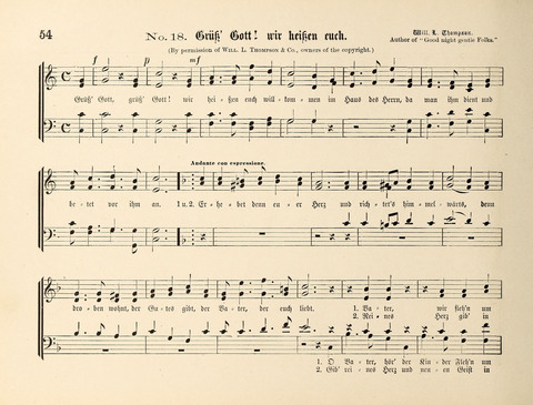 Polyhymnia: Sammlung christlich-religiöser Gesänge, für Gemischten Kirchen-Chor page 54