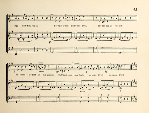 Polyhymnia: Sammlung christlich-religiöser Gesänge, für Gemischten Kirchen-Chor page 63
