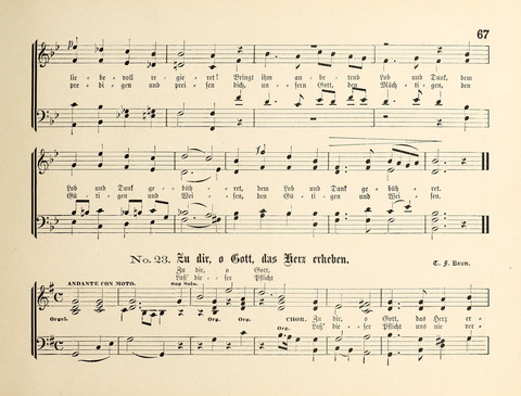 Polyhymnia: Sammlung christlich-religiöser Gesänge, für Gemischten Kirchen-Chor page 67