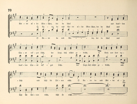 Polyhymnia: Sammlung christlich-religiöser Gesänge, für Gemischten Kirchen-Chor page 70