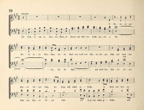 Polyhymnia: Sammlung christlich-religiöser Gesänge, für Gemischten Kirchen-Chor page 72