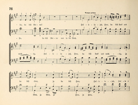 Polyhymnia: Sammlung christlich-religiöser Gesänge, für Gemischten Kirchen-Chor page 76