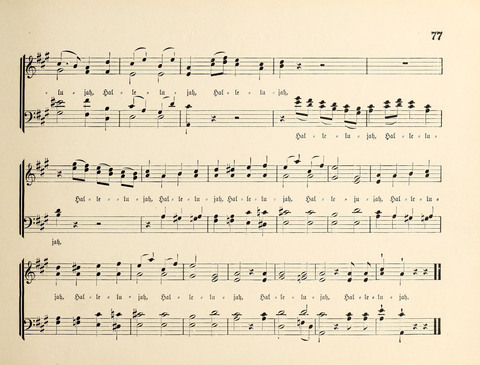 Polyhymnia: Sammlung christlich-religiöser Gesänge, für Gemischten Kirchen-Chor page 77