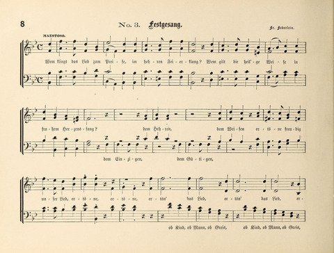 Polyhymnia: Sammlung christlich-religiöser Gesänge, für Gemischten Kirchen-Chor page 8