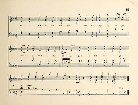 Polyhymnia: Sammlung christlich-religiöser Gesänge, für Gemischten Kirchen-Chor page 85