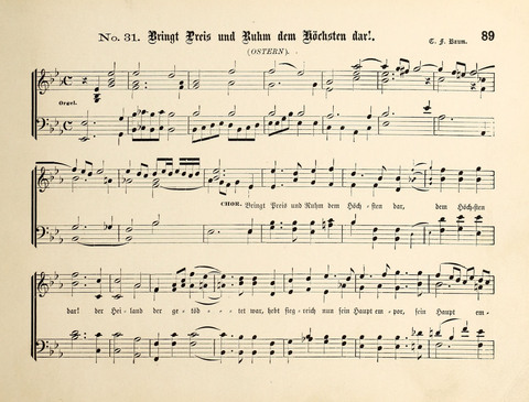 Polyhymnia: Sammlung christlich-religiöser Gesänge, für Gemischten Kirchen-Chor page 89