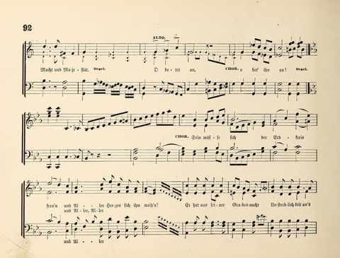 Polyhymnia: Sammlung christlich-religiöser Gesänge, für Gemischten Kirchen-Chor page 92