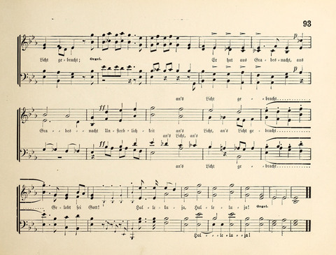 Polyhymnia: Sammlung christlich-religiöser Gesänge, für Gemischten Kirchen-Chor page 93