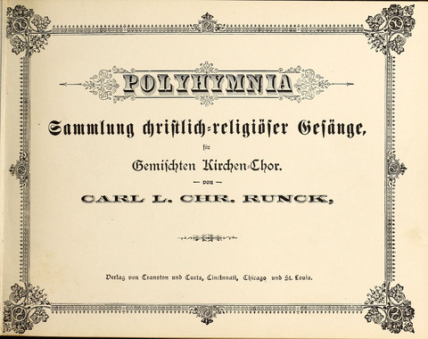 Polyhymnia: Sammlung christlich-religiöser Gesänge, für Gemischten Kirchen-Chor page iv
