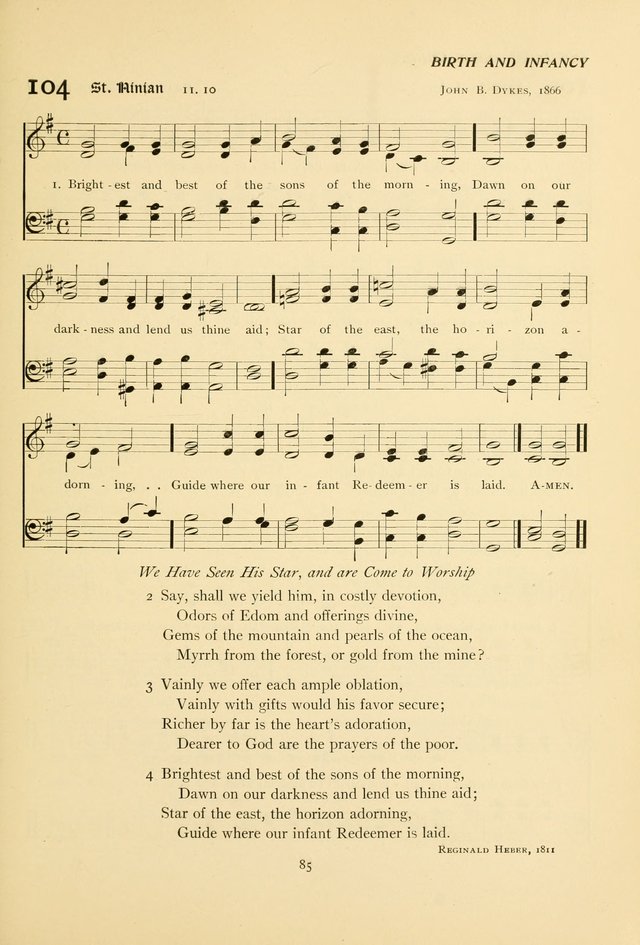 The Pilgrim Hymnal page 85