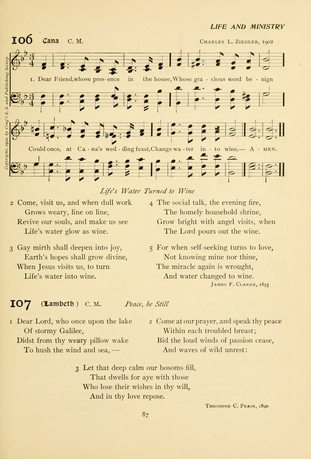 The Pilgrim Hymnal page 87