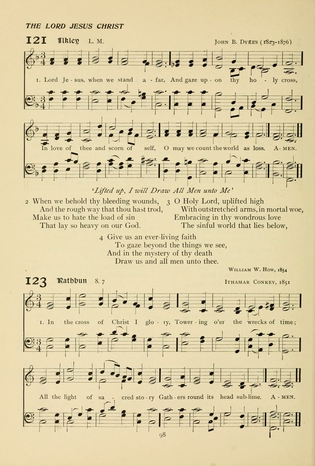 The Pilgrim Hymnal page 98