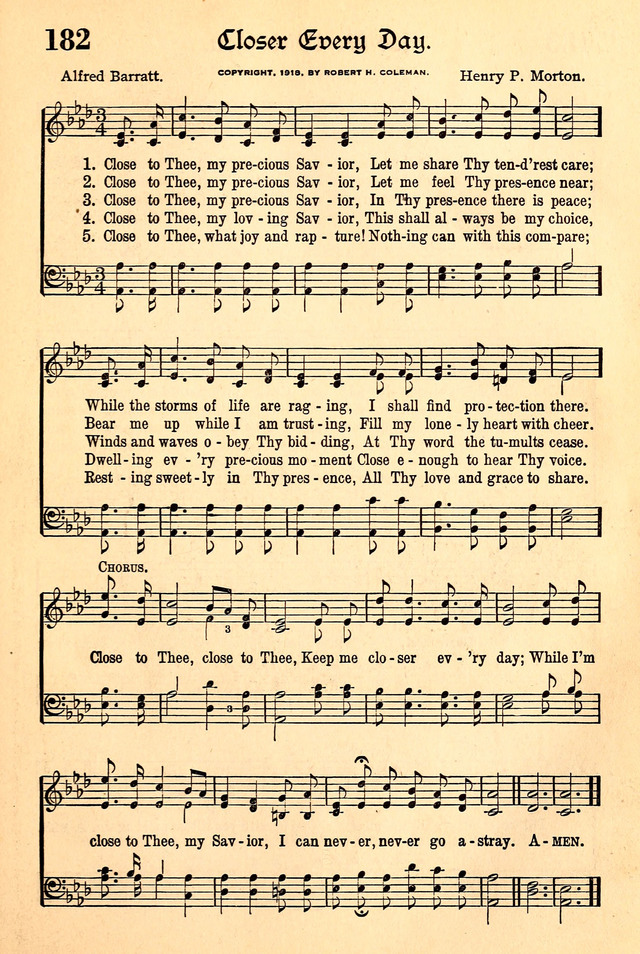 The Popular Hymnal page 139