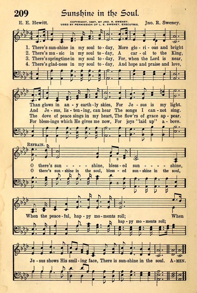 The Popular Hymnal page 166