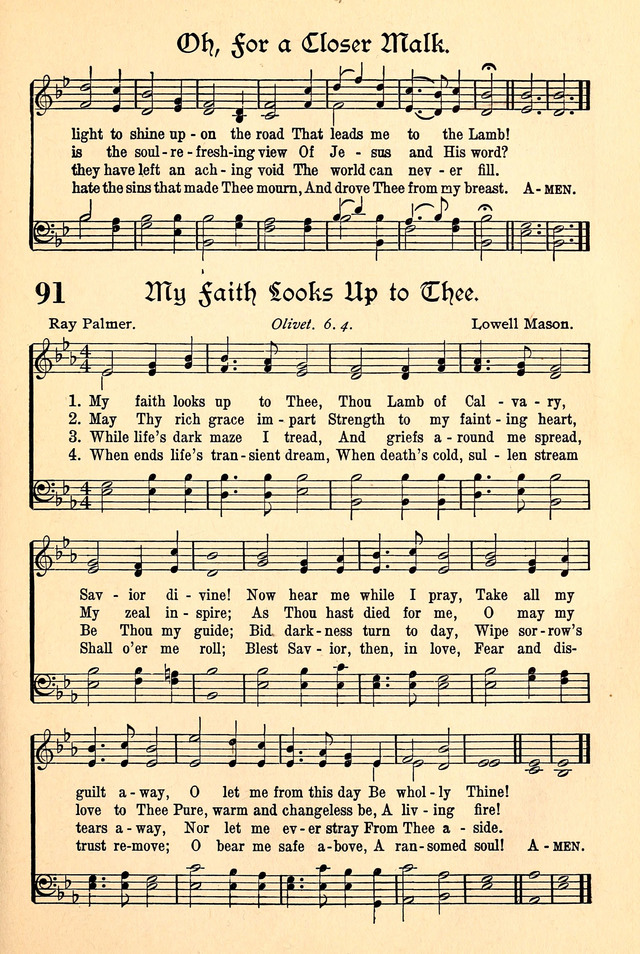 The Popular Hymnal page 61