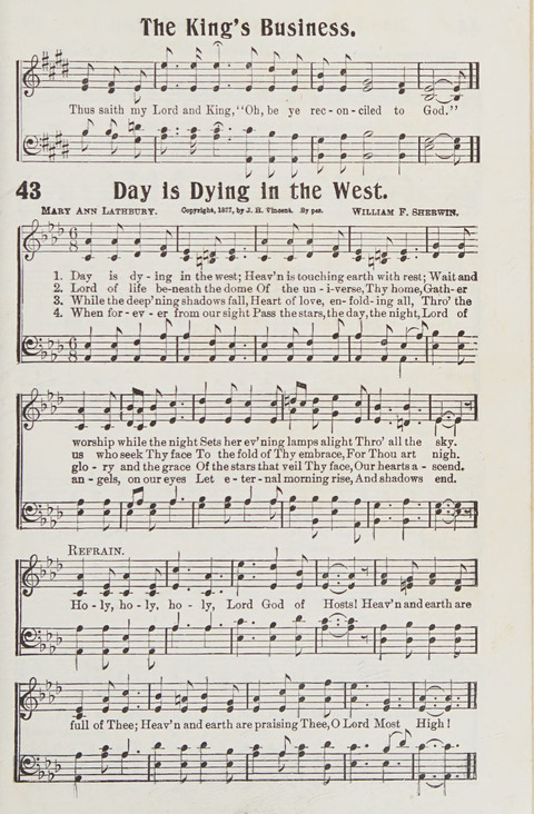 Premier Hymns: Selections for the Church, the Sunday School, young people