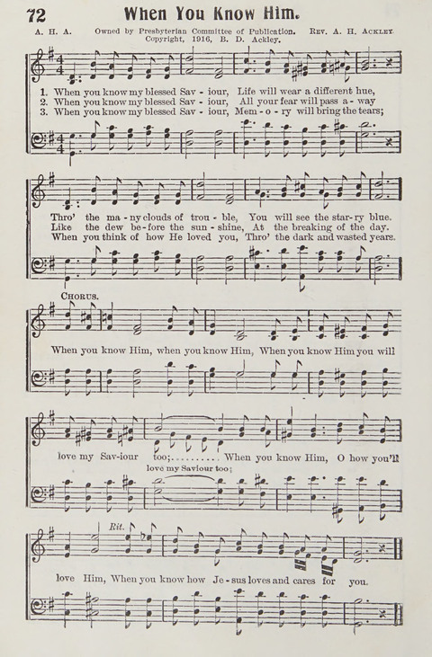 Premier Hymns: Selections for the Church, the Sunday School, young people