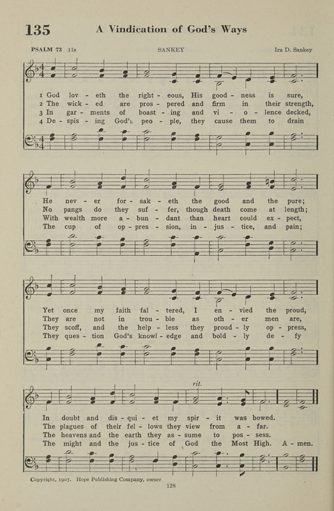 The Psalter Hymnal: The Psalms and Selected Hymns page 128