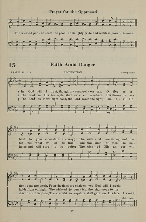 The Psalter Hymnal: The Psalms and Selected Hymns page 17