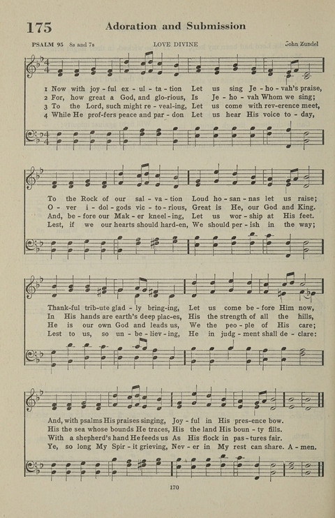 The Psalter Hymnal: The Psalms and Selected Hymns page 170