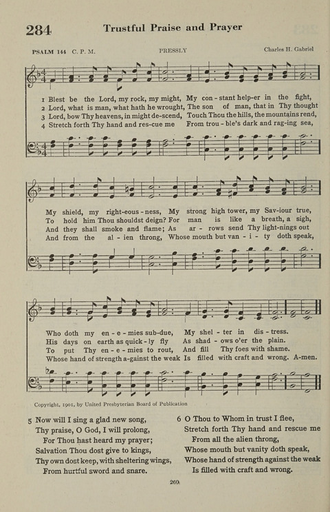 The Psalter Hymnal: The Psalms and Selected Hymns page 260