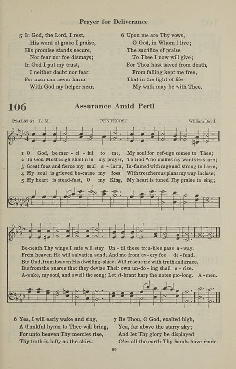 The Psalter Hymnal: The Psalms and Selected Hymns page 99