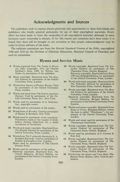 Pilgrim Hymnal page 550