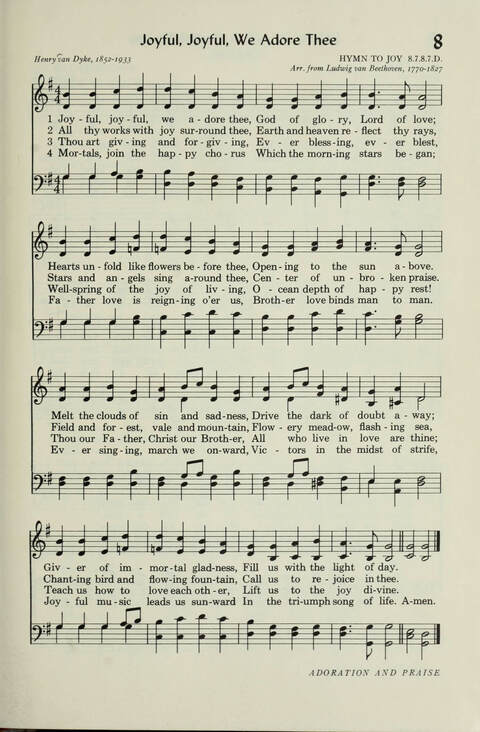 Pilgrim Hymnal page 7