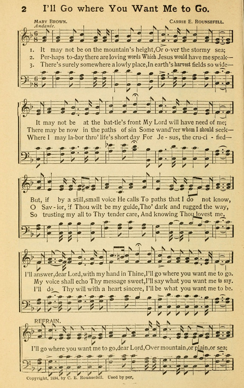 Pentecostal Hymns No. 2: a Winnowed Collection for Evangelistic Services, young people