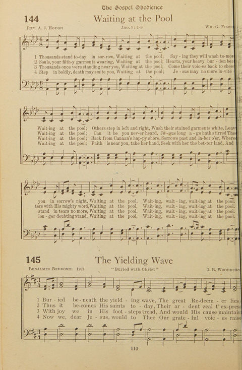 Popular Hymns No. 3: popular songs and standard hymns, suitable for the Bible school, church services, Christian Endeavor, evangelistic meetings and for the family circle page 110