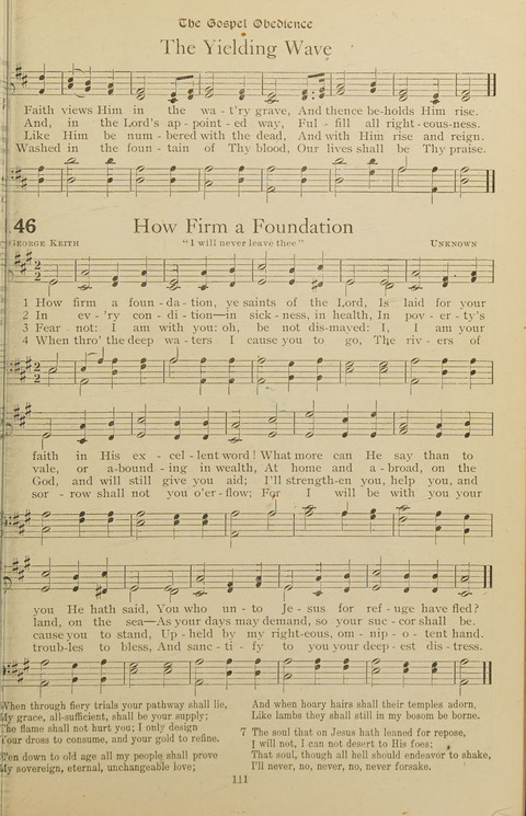 Popular Hymns No. 3: popular songs and standard hymns, suitable for the Bible school, church services, Christian Endeavor, evangelistic meetings and for the family circle page 111
