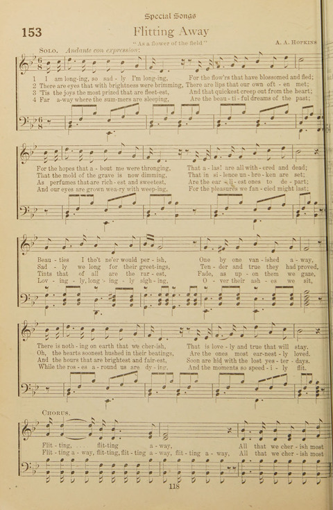 Popular Hymns No. 3: popular songs and standard hymns, suitable for the Bible school, church services, Christian Endeavor, evangelistic meetings and for the family circle page 118