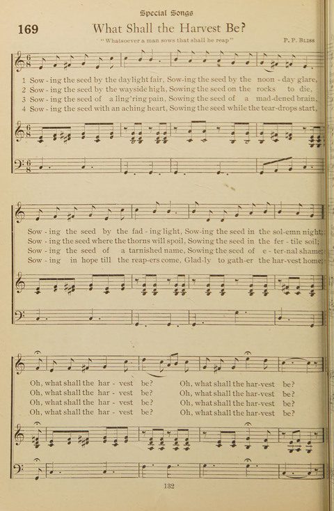 Popular Hymns No. 3: popular songs and standard hymns, suitable for the Bible school, church services, Christian Endeavor, evangelistic meetings and for the family circle page 132
