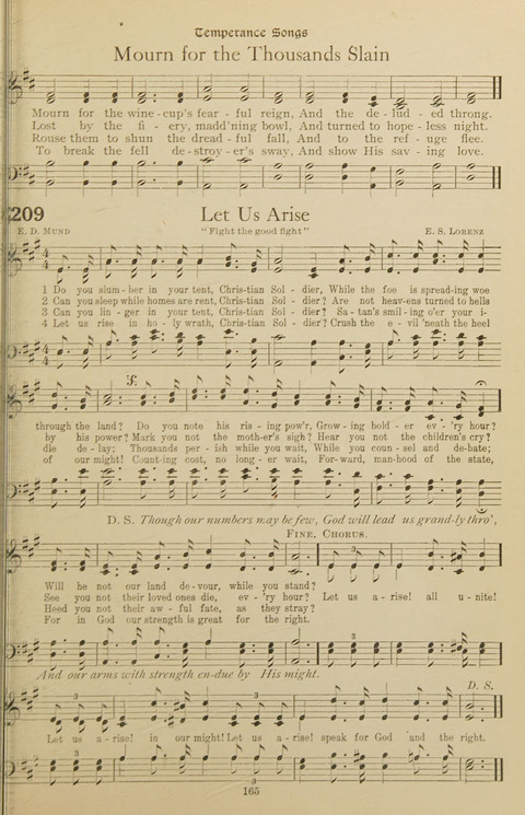 Popular Hymns No. 3: popular songs and standard hymns, suitable for the Bible school, church services, Christian Endeavor, evangelistic meetings and for the family circle page 165