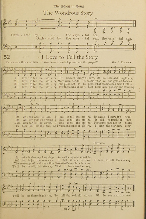 Popular Hymns No. 3: popular songs and standard hymns, suitable for the Bible school, church services, Christian Endeavor, evangelistic meetings and for the family circle page 37