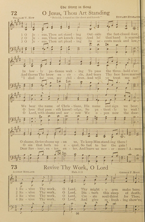 Popular Hymns No. 3: popular songs and standard hymns, suitable for the Bible school, church services, Christian Endeavor, evangelistic meetings and for the family circle page 56