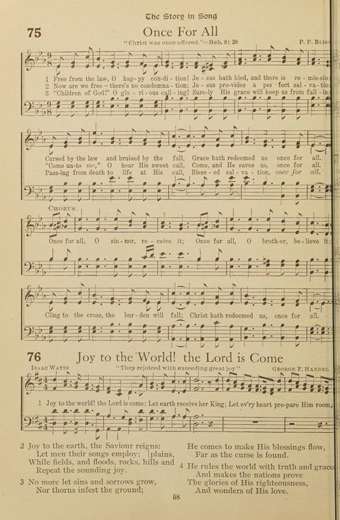 Popular Hymns No. 3: popular songs and standard hymns, suitable for the Bible school, church services, Christian Endeavor, evangelistic meetings and for the family circle page 58