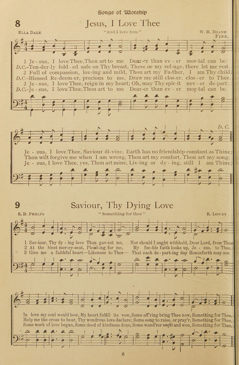 Popular Hymns No. 3: popular songs and standard hymns, suitable for the Bible school, church services, Christian Endeavor, evangelistic meetings and for the family circle page 6