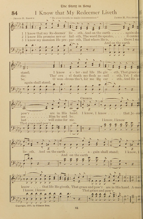 Popular Hymns No. 3: popular songs and standard hymns, suitable for the Bible school, church services, Christian Endeavor, evangelistic meetings and for the family circle page 64