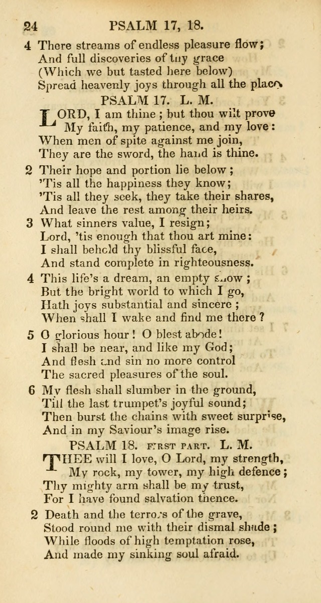 Psalms and Hymns Adapted to Public Worship, and Approved by the General Assembly of the Presbyterian Church in the United States of America page 24