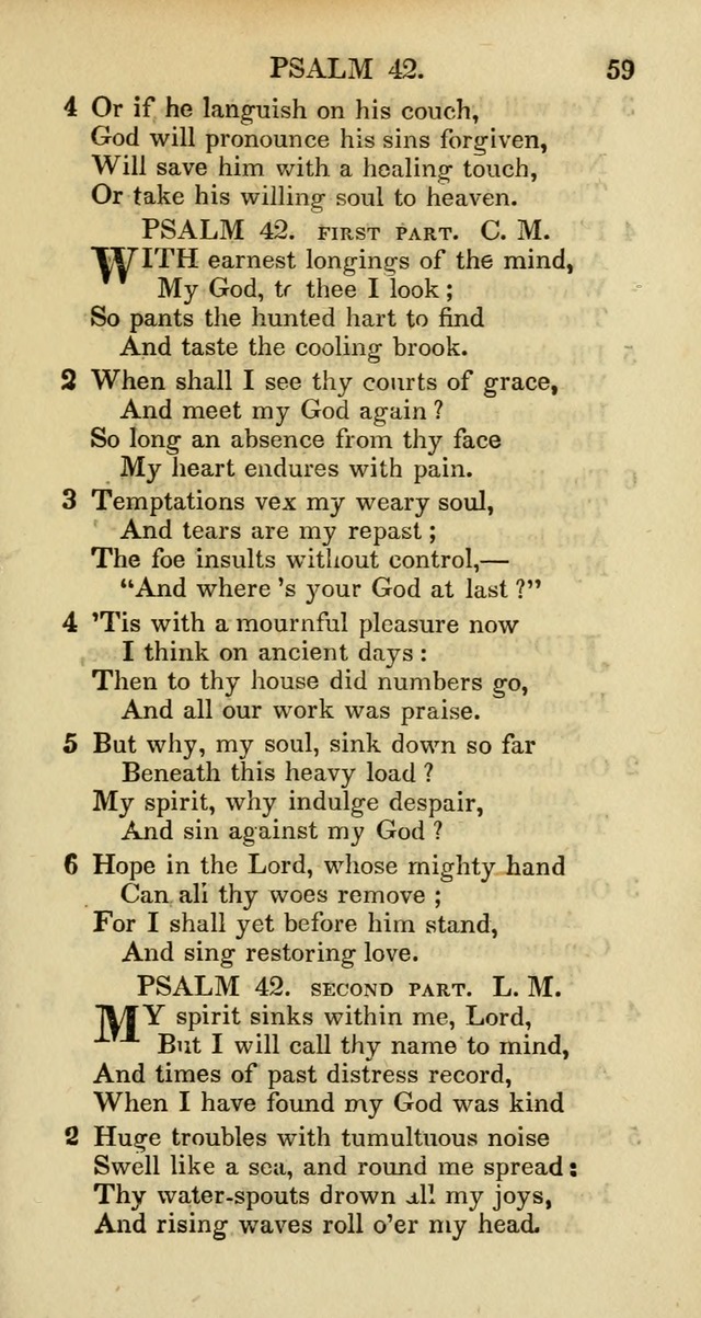 Psalms and Hymns Adapted to Public Worship, and Approved by the General Assembly of the Presbyterian Church in the United States of America page 61