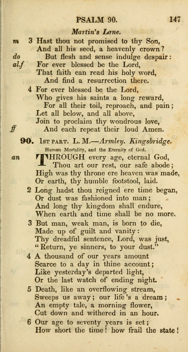 Psalms and Hymns, Adapted to Public Worship: and approved by the General Assembly of the Presbyterian Church in the United States of America: the latter being arranged according to subjects... page 147