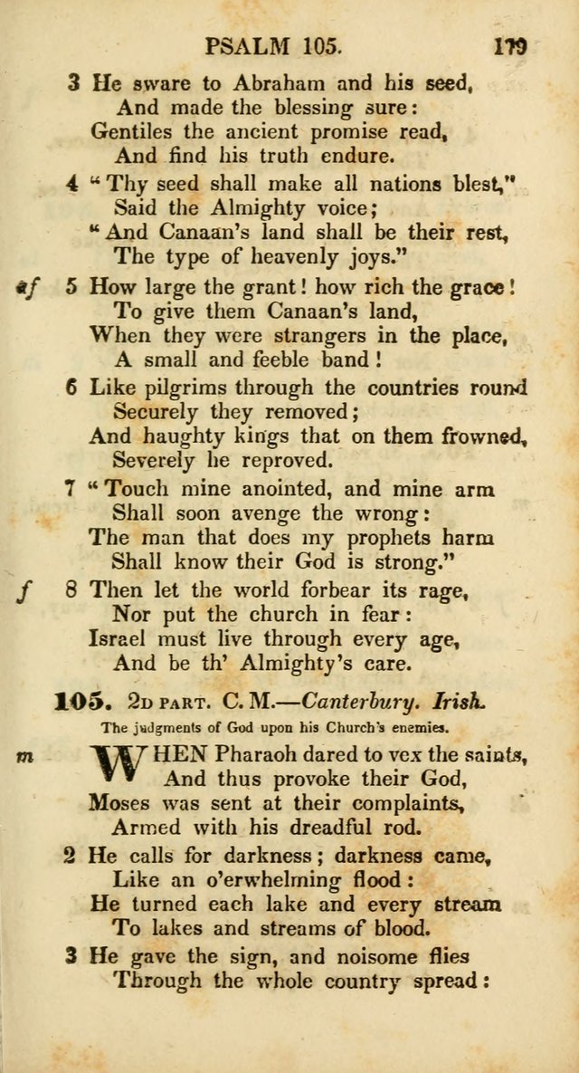 Psalms and Hymns, Adapted to Public Worship: and approved by the General Assembly of the Presbyterian Church in the United States of America: the latter being arranged according to subjects... page 179