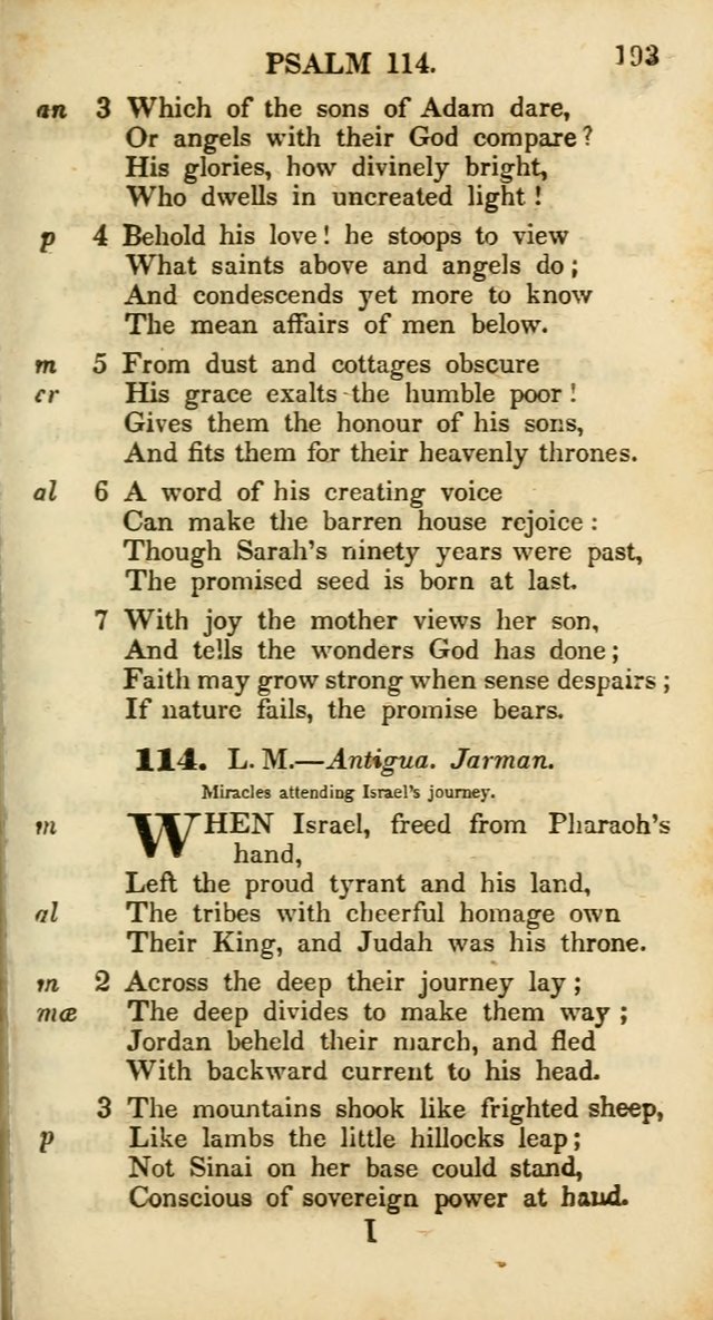 Psalms and Hymns, Adapted to Public Worship: and approved by the General Assembly of the Presbyterian Church in the United States of America: the latter being arranged according to subjects... page 193