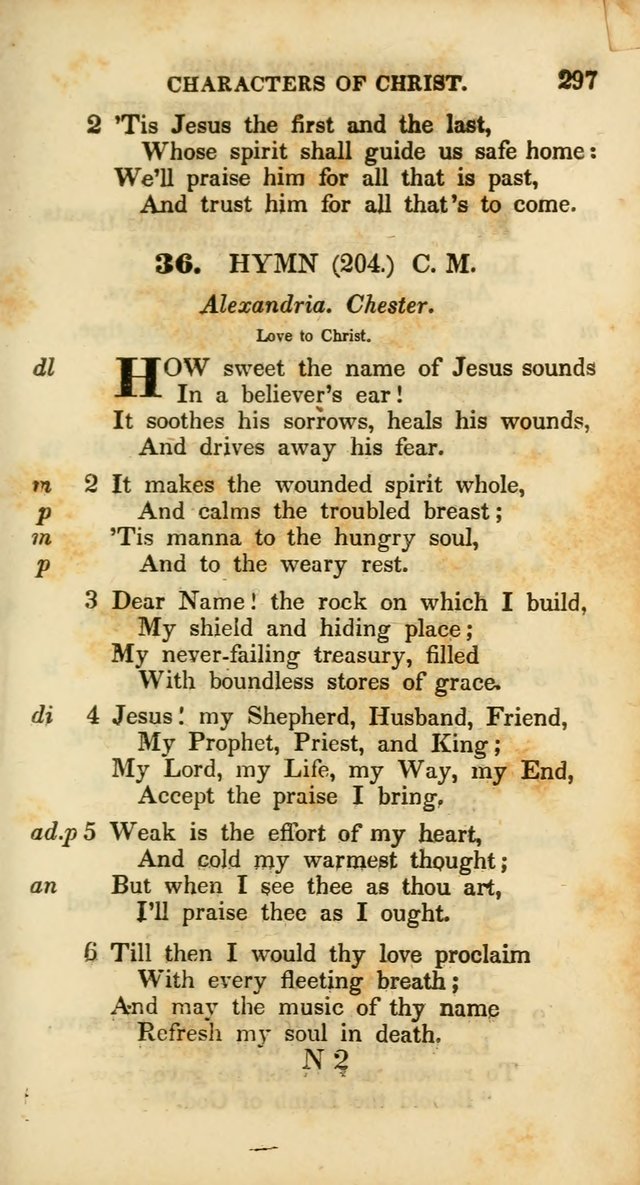 Psalms and Hymns, Adapted to Public Worship: and approved by the General Assembly of the Presbyterian Church in the United States of America: the latter being arranged according to subjects... page 297