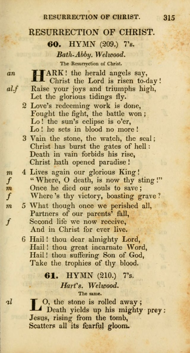 Psalms and Hymns, Adapted to Public Worship: and approved by the General Assembly of the Presbyterian Church in the United States of America: the latter being arranged according to subjects... page 315
