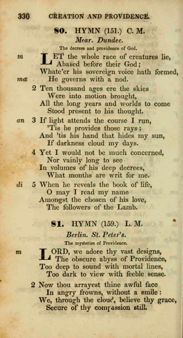 Psalms and Hymns, Adapted to Public Worship: and approved by the General Assembly of the Presbyterian Church in the United States of America: the latter being arranged according to subjects... page 330