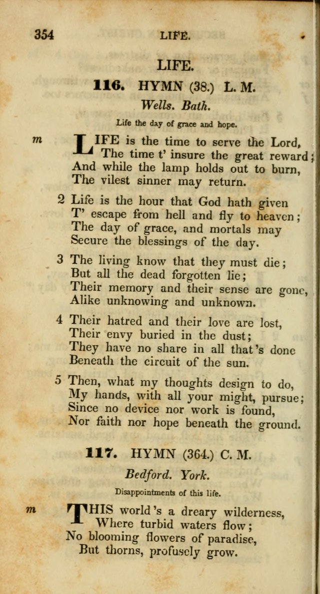 Psalms and Hymns, Adapted to Public Worship: and approved by the General Assembly of the Presbyterian Church in the United States of America: the latter being arranged according to subjects... page 354
